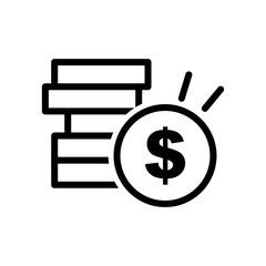 Simple Money Icon Vector Design Template