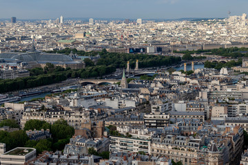Fototapeta na wymiar aerial view of paris