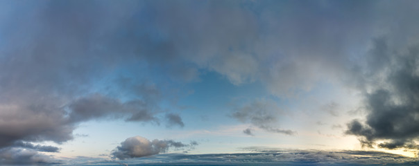 Obraz na płótnie Canvas Fantastic clouds against blue sky, panorama