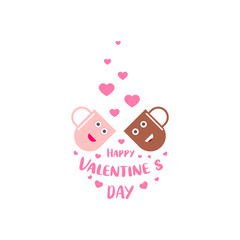 Valentine's day greeting card design