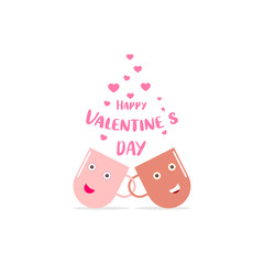 Valentine's day greeting card design