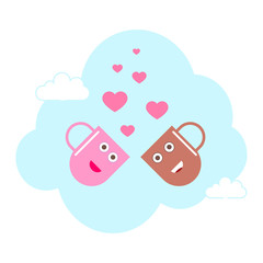 Valentine's day greeting card design