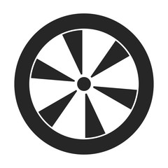 Fototapeta premium Ventilation grate vector icon.Black,simple vector icon isolated on white background ventilation grate.