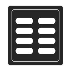Ventilation grate vector icon.Black,simple vector icon isolated on white background ventilation grate.
