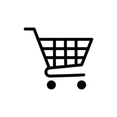 cart shopping icon design vector logo template EPS 10