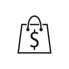 cart shopping icon design vector logo template EPS 10