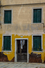 Old building in Burano, Italy