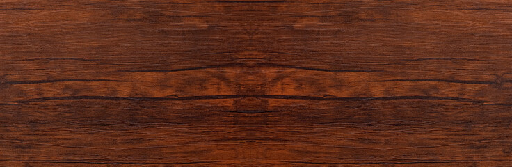 Obraz na płótnie Canvas Seamless dark brown wooden board texture background with vignette