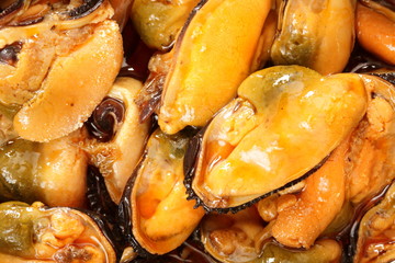 Muscheln in Sauce