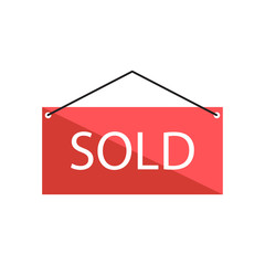 sold icon design vector logo template EPS 10