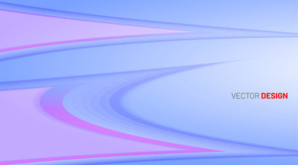 abstract vector background with curved lines and waves. Futuristic concept.