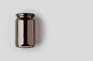 Honey jar mockup with copyspace.
