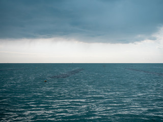 日本三景、松島の島巡り観光船からの景色。