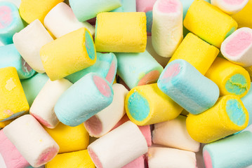 Colorful tasty marshmallow background.
