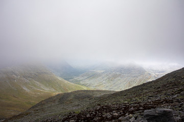 Gonry landscape of the Subpolar Urals in Russia. Summer in the North beyond the Arctic Circle
