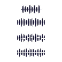 sound wave icon vector design template EPS10