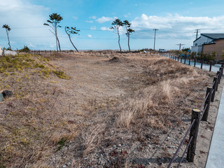 Fototapeta na wymiar 東日本大震災の被災地、荒浜地区。