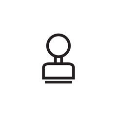 stamp icon design vector logo template EPS 10