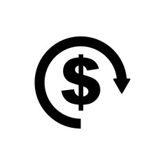 Money Exchange Convert Icon Vector Design Template