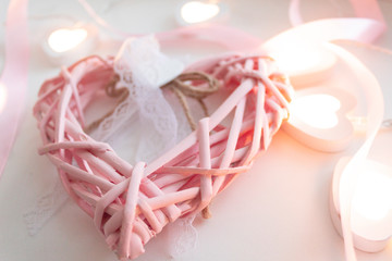 14 february happy valentines day llight heart love celebration holidays