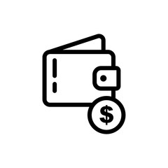 Best Wallet Icon Vector Template Design