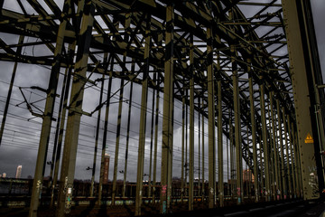 Fototapeta premium Cologne Cathedral and Hohenzollern Bridge