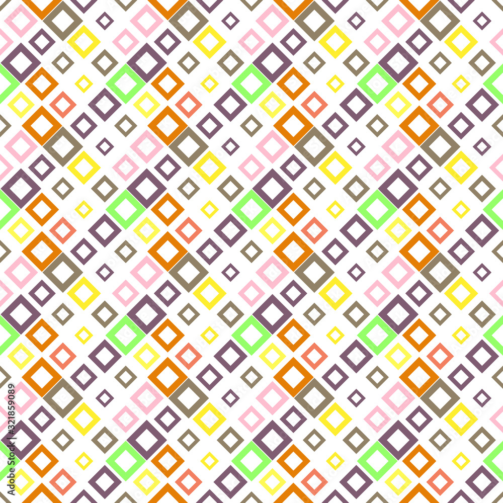 Poster seamless square pattern background - geometrical abstract vector illustration