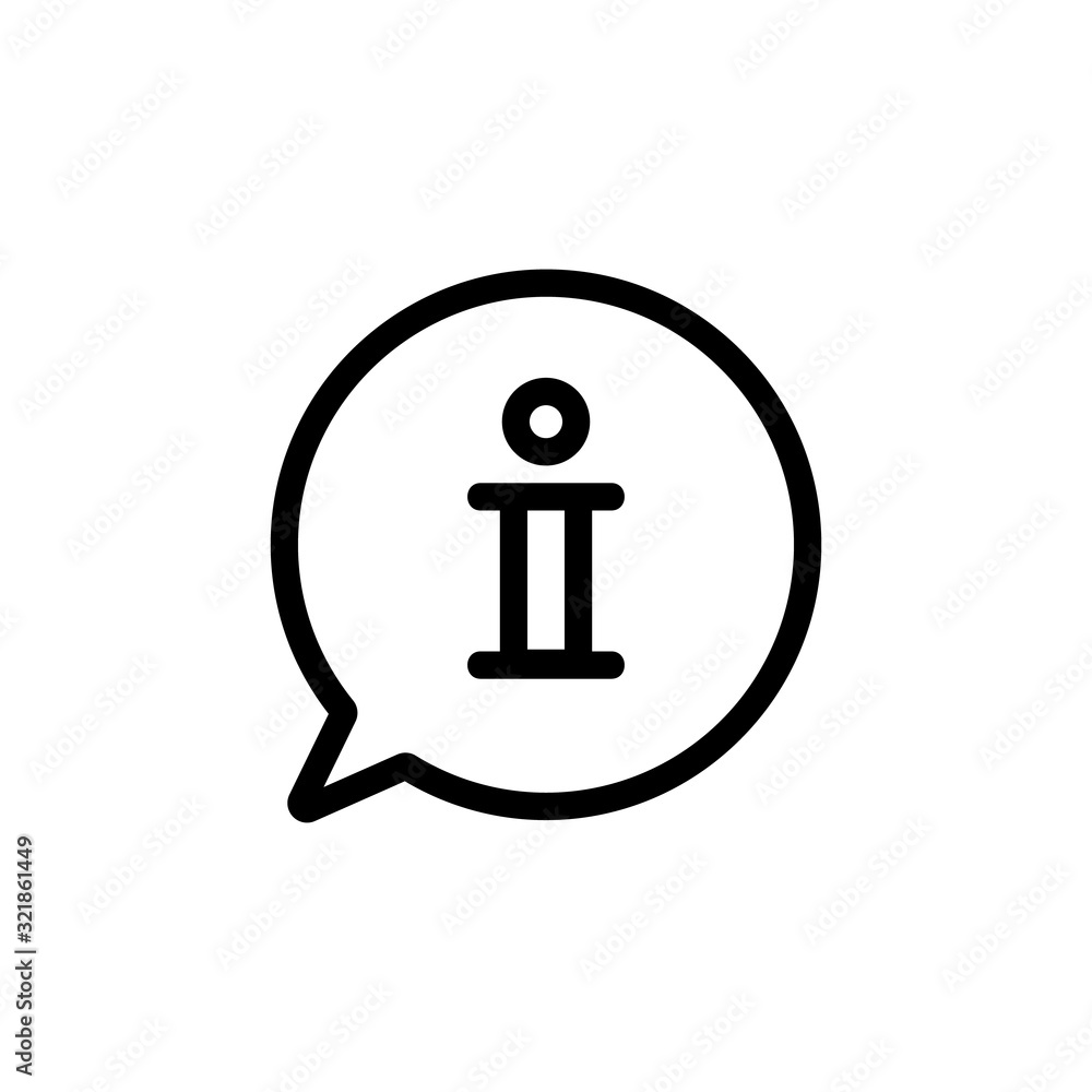 Poster questions and answers icon vector. thin line sign. isolated contour symbol illustration