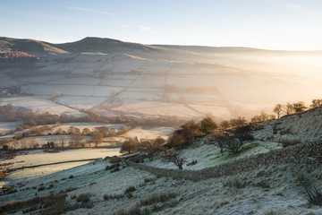 Winter Morning on Cracken Edge in The Peak District