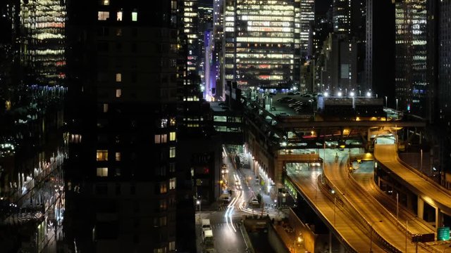 Midtown Manhattan night time-lapse