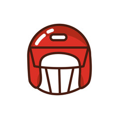 Fototapeta na wymiar american football sport helmet icon