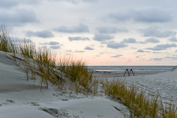 Landscape on Amrum, Germany.