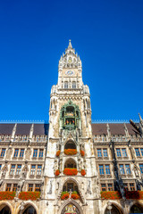 Fototapeta premium Neues Rathaus am Marienplatz, München, Deutschland 