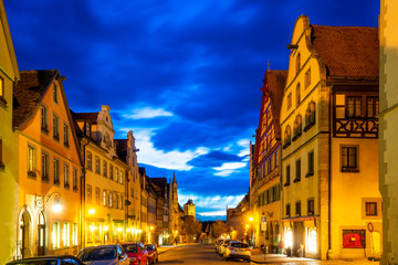 Fototapeta premium Altstadt, Rothenburg ob der Tauber, Deutschland 
