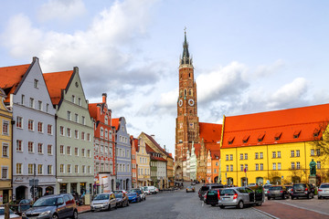 Fototapeta premium Sankt Martin Kirche, Landshut, Deutschland 