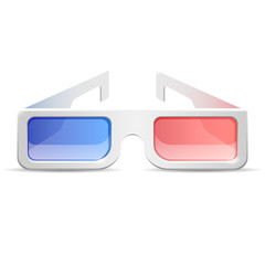 3D glasses for the film on an white background