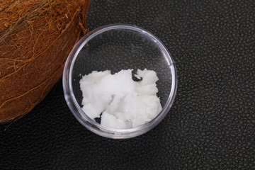Dietary Coconut oil in the bowl