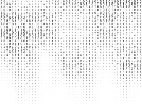 Binary code. Streaming decryption and encryption programming computer numbers, machine algorithms matrix coding. Hacker concept vector texture