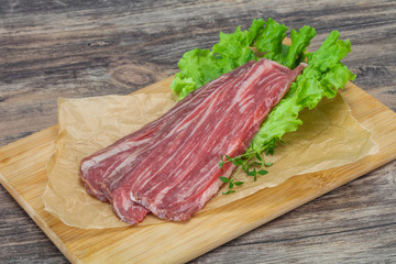 Raw Thick pork steak for cooking