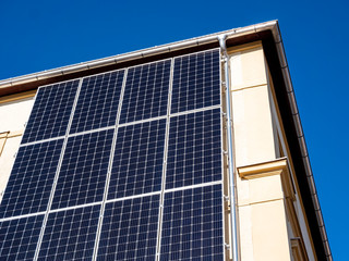 Solar Panel an einem Haus