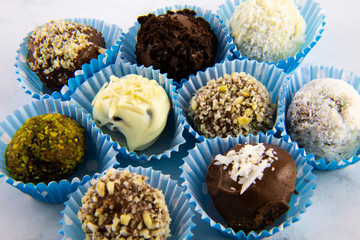 Various Chocolates in the paper