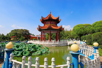 Chinese traditional Pavilion in the park