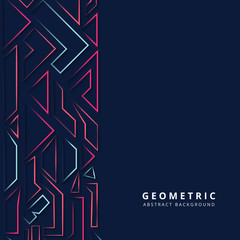 Obraz premium Trendy abstract geometric shape vector background