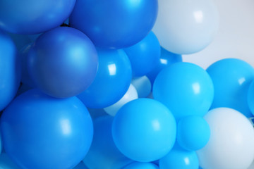 Many color balloons as background. Party decor