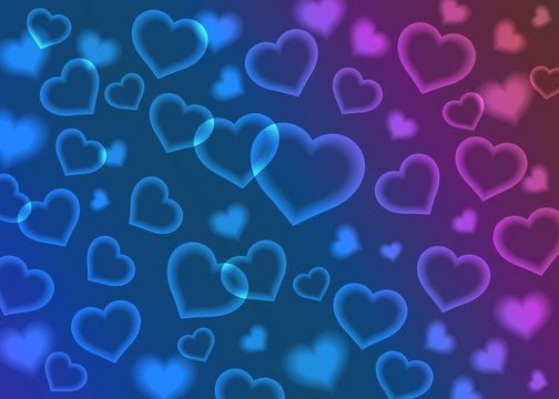 heart shaped bokeh for valentines day