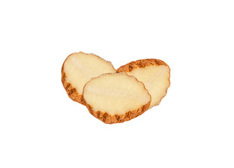 Almond isolated on white background with clipping path