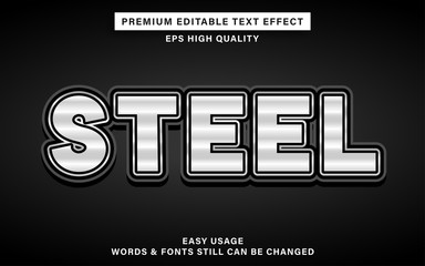 Steel text effect