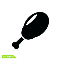 chicken thighs vector illustration flat style