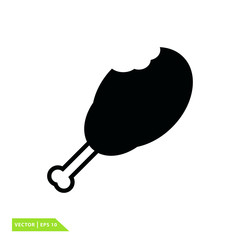 chicken thighs vector illustration flat style