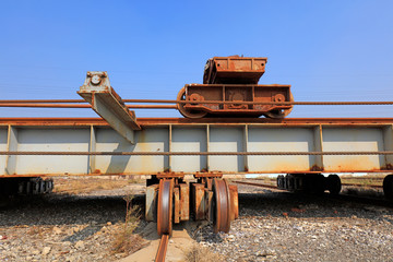 transition carriage in a shipyard, Luannan County, Hebei Province, China